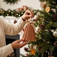 thumbnail image 3 of Large Handwoven Rattan Bell Christmas Ornament Natural Wicker Hanging Decor for Tree Fireplace Wall Door Entryway Farmhouse Rustic Holiday Accent, 3 of 7