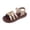 Gold, variant on Huanglei Timeless Girls Sandals Woven Design Comfortable Soft Sole Beach Footwear For Everyday Style , Size 8.5 ,Silver