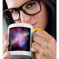 thumbnail image 2 of 3drose, Galaxy and Nebula - Messier Spiral Galaxy, 11oz Two-tone Yellow Mug, 2 of 6