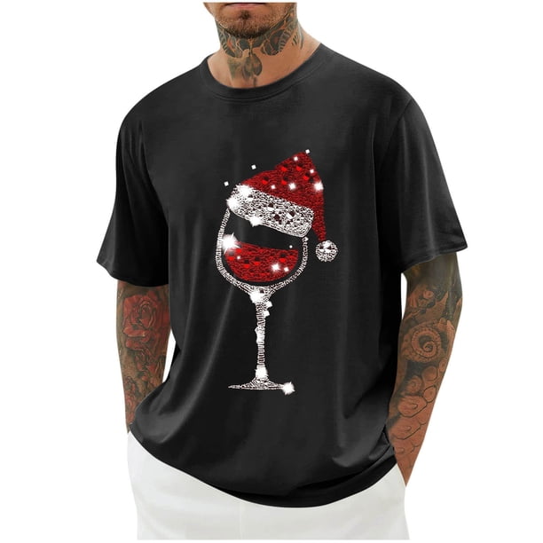 Camisas de Manga Larga para Hombres Imprimir Casual Cuello Redondo Blusa de Manga Corta, Camisas de Lino para Hombres