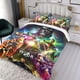 thumbnail image 3 of Avances de Marvel Conjunto de sábanas temático, trío de piezas, cómodo y amigable con la piel, diseño único, regalo de decoración para el hogar para familiares, amigos y fans, 90 cm * 190 cm, 3 of 6