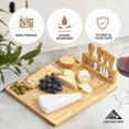 thumbnail image 2 of LAH Kitchen Large Charcuterie Board Gift Set w Accessories - Insulated Travel Bag Charcuterie Trays - Cheese Board for Wedding Gifts & Bridal Shower Gifts - Holiday Cheese Set - 15.6” x 11” x 0.6”, 2 of 6