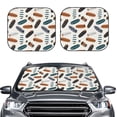 thumbnail image 2 of Windshield Sun Shade, Summer Surf Boards Foldable Car Sun Shade Windshield For Front, 2 Pieces, 2 of 4