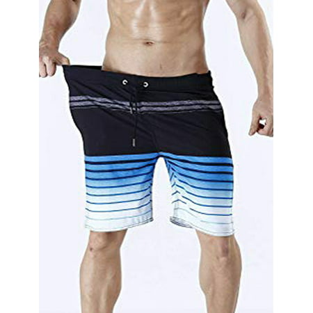 LELINTA Mens Swim Trunks Board Shorts Bathing Suits Elastic Waist (Best Long Board Shorts)