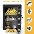 thumbnail image 6 of Dextrus Fire Resistant Home Safe with Digital Keypad, 27.16" x 20.47" x 16.14", Black, 6 of 9