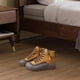 thumbnail image 1 of Zapatillas de deporte para mujer, zapatillas con de cuña, punta redonda, botas cortas para niñas, zapatos casuales para senderismo, otoño, , 40 amarillo Yinane Zapatillas, 1 of 8