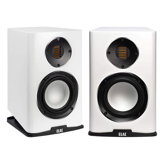 ELAC BS243.4-SW 5.25 Inch Bookshelf Speakers - Pair (Satin White)
