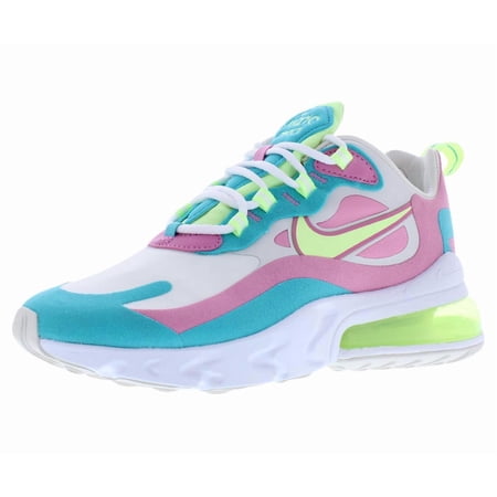 Nike Air Max 270 React Womens Shoes Size 8, Color: White/Barely Volt