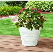 Mainstays 12 in Round Plastic Self-Watering Globe for Planters