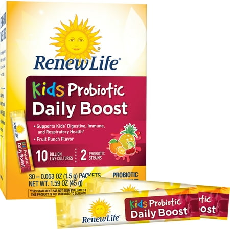 Renew Life Kids Probiotic Daily Boost, 10 Billion CFU, 30 packets