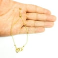 thumbnail image 3 of 14k Yellow Gold Adjustable Rings Charms Bolo Bracelet, 9.25", 3 of 3