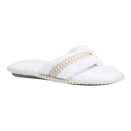 Muk Luks Women's Darlene Micro Chenille Thong Slippers
