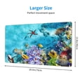 thumbnail image 3 of Balery Corals And Tropical Fish Mouse Pad ,15.8x29.5 In Large Gaming Mouse Pad Desk Mat Long Non-Slip Rubber Stitched Edges,Waterproof Mousepad Desk Mat For Gamer Office Home, 3 of 9