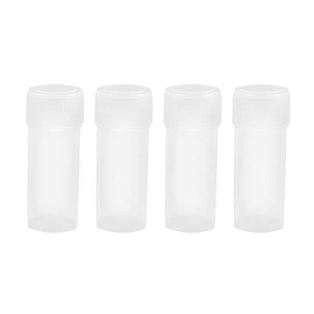 200 Pcs 5Ml Plastic Potable Mini Clear Storage Case Vial Storage Container