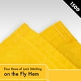 thumbnail image 6 of G128 5 Pack: Solid Golden Yellow Color Flag | 2.5x4 Ft | LiteWeave Pro Series Printed 150D Polyester | Indoor/Outdoor, Vibrant Colors, Brass Grommets, Thicker and More Durable Than 100D 75D Polyester, 6 of 7
