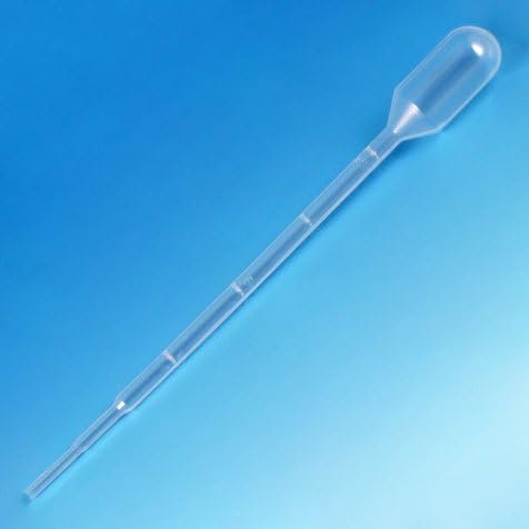 Pipeta de transferencia Globe Scientific LDPE de 3 ml, 500 unidades