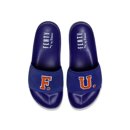 rihanna puma slides blue