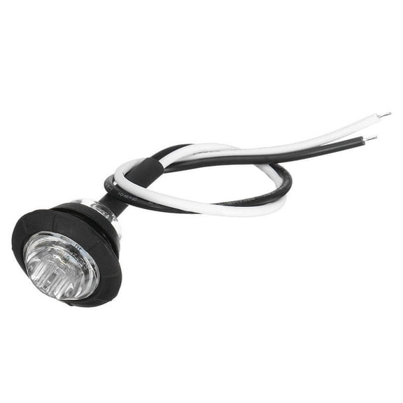 Super Bright 12/24V Truck Trailer White Mini Round Led Button Marker Lights Lamp Fangkenuo