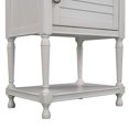 thumbnail image 4 of Sofa Side Table for Living Room, Wood Cover Nightstand with Two Built-in Shelves Cabinet and an Open Storage for Bedroom - Multicolor, 4 of 8