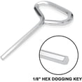 thumbnail image 7 of 12Pcs 5/32" Hex Dogging Key Standard with Full Loop, Allen Wrench Door Key for Push Bar Panic Exit Devices Crash Bar Gym door solid Metal - Silver, 7 of 7