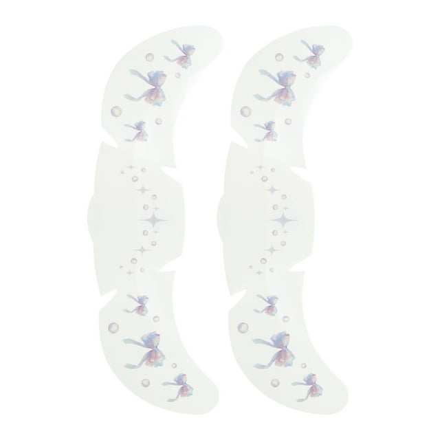Pegatinas de Pecas Impermeables de 2 Piezas Unique Bargains Tatuaje de Mariposa para Fiestas de Disfraces Azul Grisáceo Púrpura Papel de Película de Agua Película PET