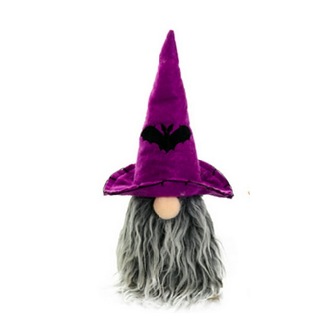 Matsuzay Muñeca sin rostro de Halloween atmósferas de fiesta de miedo decoración festiva ornamento sala de estar interior sofá cama Kits de decoración para fiestas Violeta