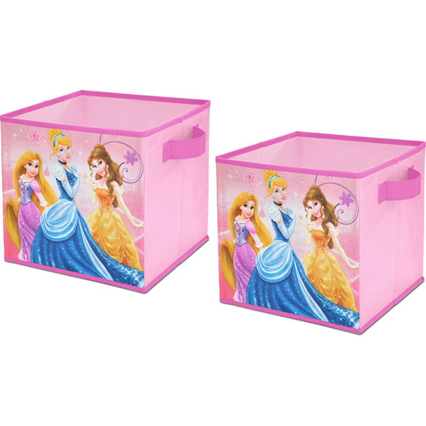 Disney Princess 2 Pack Storage Cube, Disney Princess Foldable Storage Box