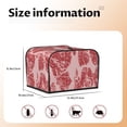 thumbnail image 5 of Fotbe Red Meat for Four Slice Toaster Cover, Fingerprint Protector, Super Soft Appliance Cover And Dust Cover,Bread Dust Cover & Fingerprint Protection, 5 of 7