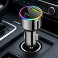 thumbnail image 1 of Yunuuuoa Fast Car Charger 60W 4 Port USB Cigarette Lighter Adapter with LED Light Quick Charge Compatible for iPhone Android Smartphones Tablets in Vehicle Travel, 1 of 6