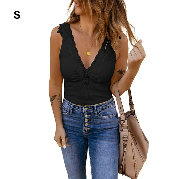 maskred Sleeveless Casual Tops For Women For Everyday Wear Comfortable Tank  Top Women Breathable Tank Tops Clothing Blouse Black,1 S 