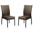 thumbnail image 1 of Safavieh Newbury Chaise en Osier Marron (Lot de 2), 1 of 1