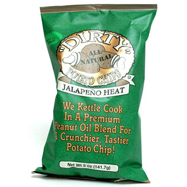 Dirty Potato Chips Jalapeno, 5.0 OZ Case of 12