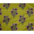 thumbnail image 4 of oneOone Polyester Lycra Fabric Leaves & Floral Block Printed Fabric 1 Yard 56 Inch Wide, 4 of 4