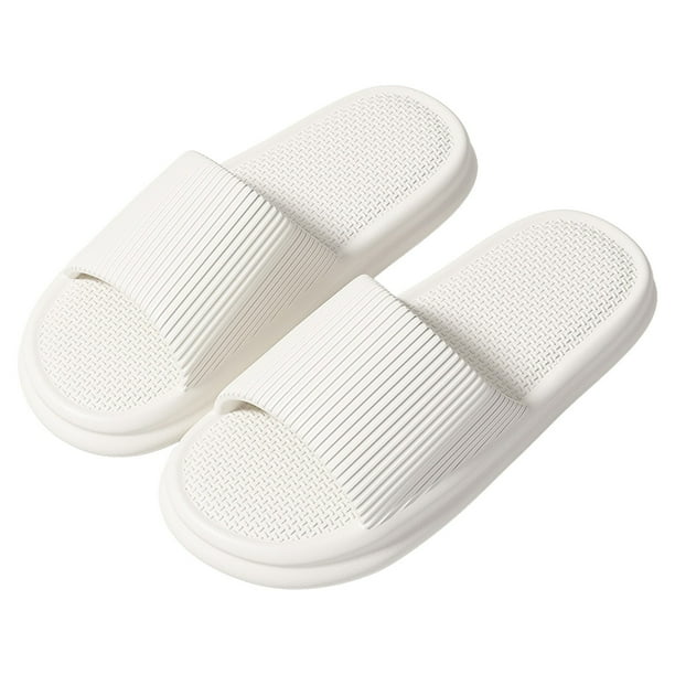 Chanclas de verano antideslizantes para hombre y mujer, suaves, con suela gruesa, para ducha, baño, piscina y playa.