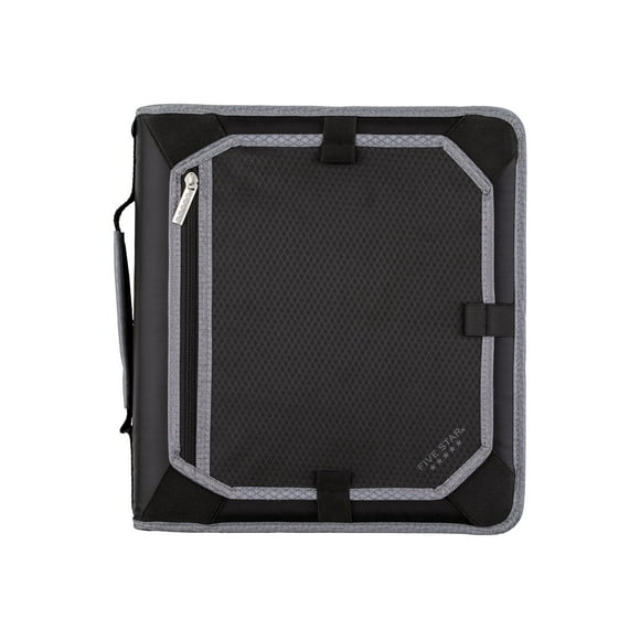 Five Star - Binder - Letter A Size (8.5 in x 11 in) - black, gray