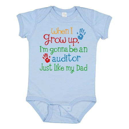 

Inktastic Future Auditor Like My Dad Gift Baby Boy or Baby Girl Bodysuit