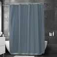 thumbnail image 4 of Sahpxhe Bathroom Shower Curtain Liner with Hooks, Mildews-proof Waterproof Partition Curtains for Bathroom Toilet 70.87x70.87Inch Blue, 4 of 6