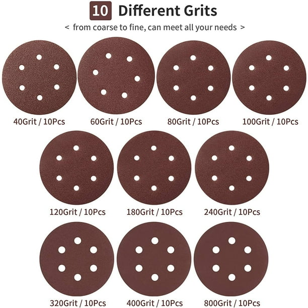 150mm sanding sale discs 40 grit