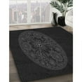 thumbnail image 2 of Ahgly Company Indoor Rectangle Patterned Night Black Area Rugs, 2' x 5', 2 of 6