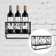 thumbnail image 2 of EeaseMX 1 botellero de hierro para colgar en la pared, ideal para botellas de vino, vasos y copas., 2 of 7
