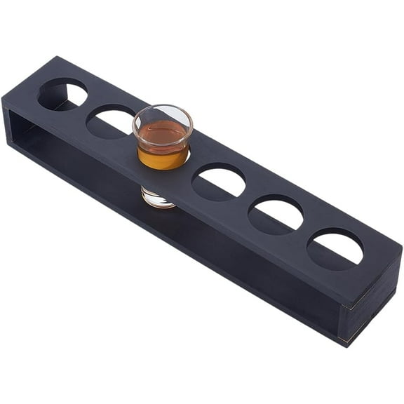6 Hole Acrylic Shot Glass Holder 1.6 inch ID Shot Glass Display Stand Shot Glass Storage Organizer Shot Glass Display Bar Accessories Shot Glass Serving Tray for Party Bar Restaurant