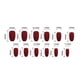 thumbnail image 3 of 24 Pcs Medium Ballerinas False Nail Elegant Press On Nail Glittering Artificial Nail Rhinestones Stick on Nail for Party, 3 of 4