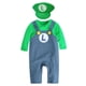 thumbnail image 1 of Disfraz de Cosplay de Anime para bebé de 0 a 2 años, traje para gatear, mono de Super Mari Bros, traje de baile divertido para niño, sombrero, regalos, 1 of 4