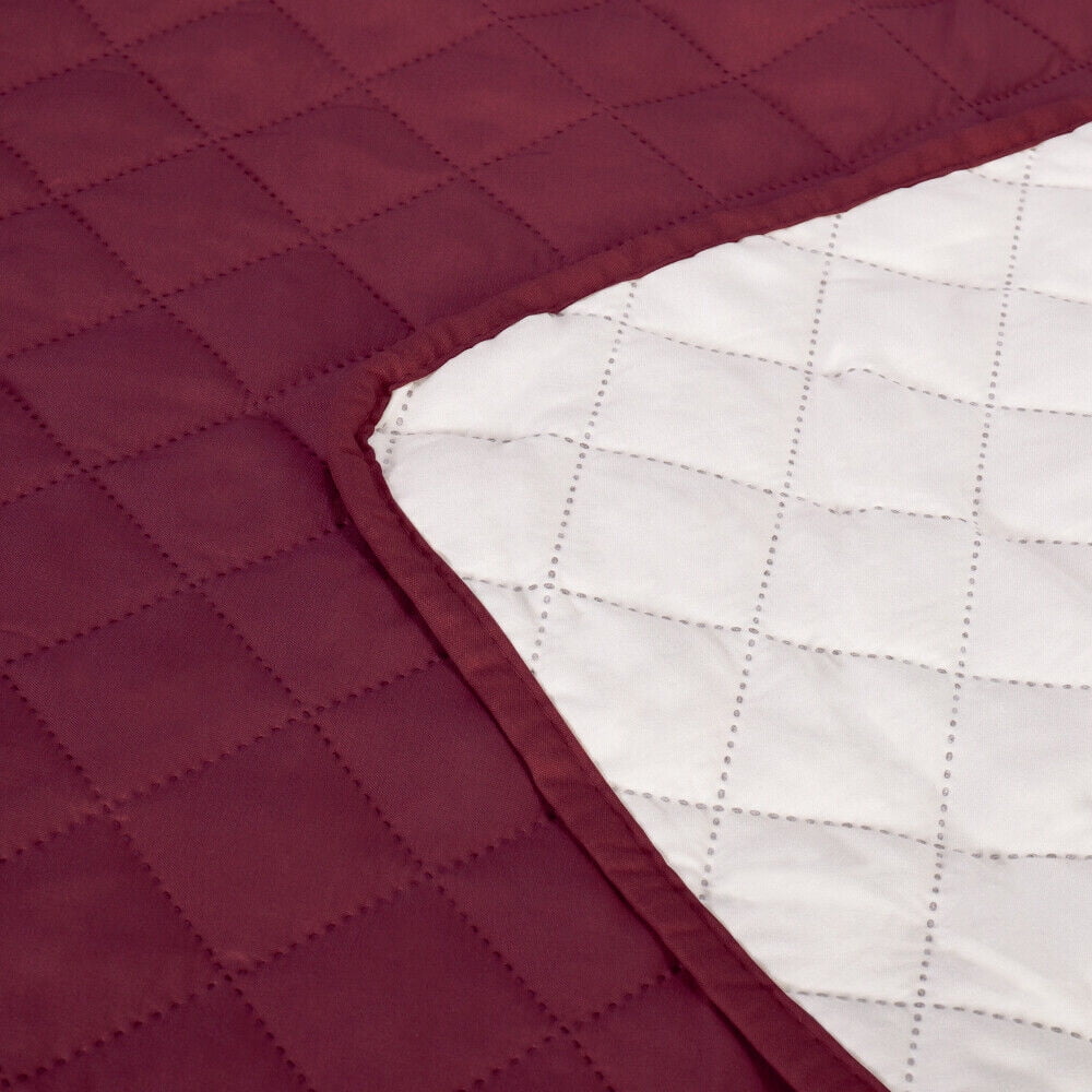 CJC Non-slip Sofa Cover Reversible Quilted Couch Slipcover Waterproof Tear Resistant Furniture Protector for Kids Pets, 3 Sizes & 9 Colors