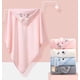 thumbnail image 4 of Toalla de baño para niños Toalla con capucha premium para bebés pequeños Manta de albornoz altamente absorbente para niños niñas-80 * 80 cm (rosa) JAMW Sencillez, 4 of 5