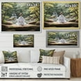 thumbnail image 4 of Designart "Zen Garden Serenity in Lush Green II" Spiritual Floater Framed Wall Art Print, 4 of 7
