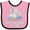 Pink and Black, variant on Inktastic My Great Grandpa Loves Me Cute Elephants Clouds Moon Stars Boys or Girls Baby Bib