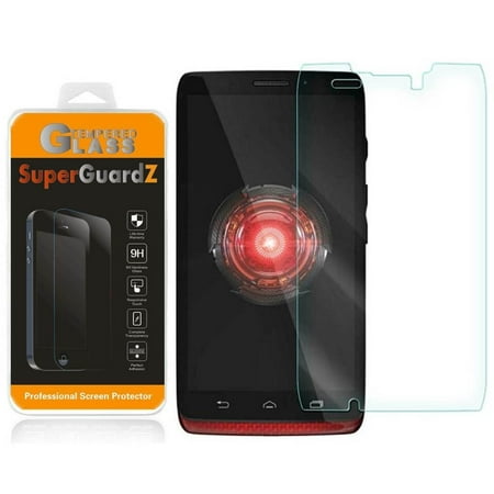 For Motorola Droid Maxx (1st Gen, 2013 Release) - SuperGuardZ Tempered Glass Screen Protector, 9H, Anti-Scratch, Anti-Bubble,
