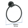 thumbnail image 3 of Toallero De Argolla Acero Inoxidable Negro, 3 of 3