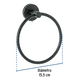 thumbnail image 3 of Toallero De Argolla Acero Inoxidable Negro, 3 of 3